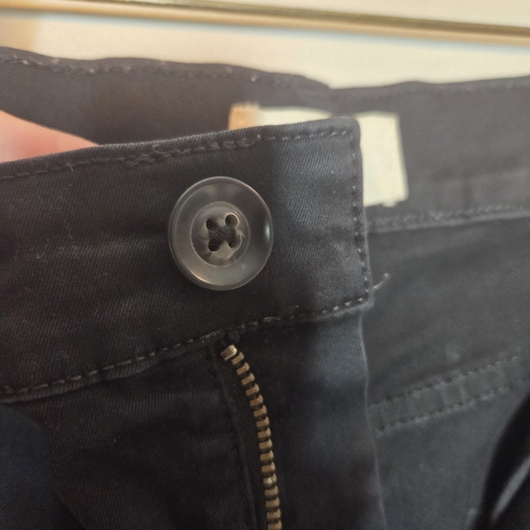 KOTN Egyptian Cotton Crop Wide Leg Trouser Black, Sz 12 - Picture 8 of 9